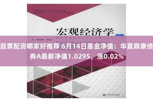 股票配资哪家好推荐 6月14日基金净值：华夏鼎康债券A最新净值1.0295，涨0.02%