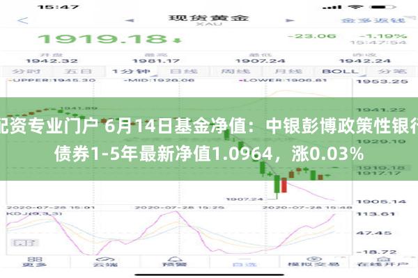 配资专业门户 6月14日基金净值：中银彭博政策性银行债券1-5年最新净值1.0964，涨0.03%