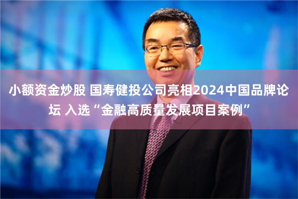 小额资金炒股 国寿健投公司亮相2024中国品牌论坛 入选“金融高质量发展项目案例”